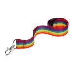 Pride rainbow lanyard