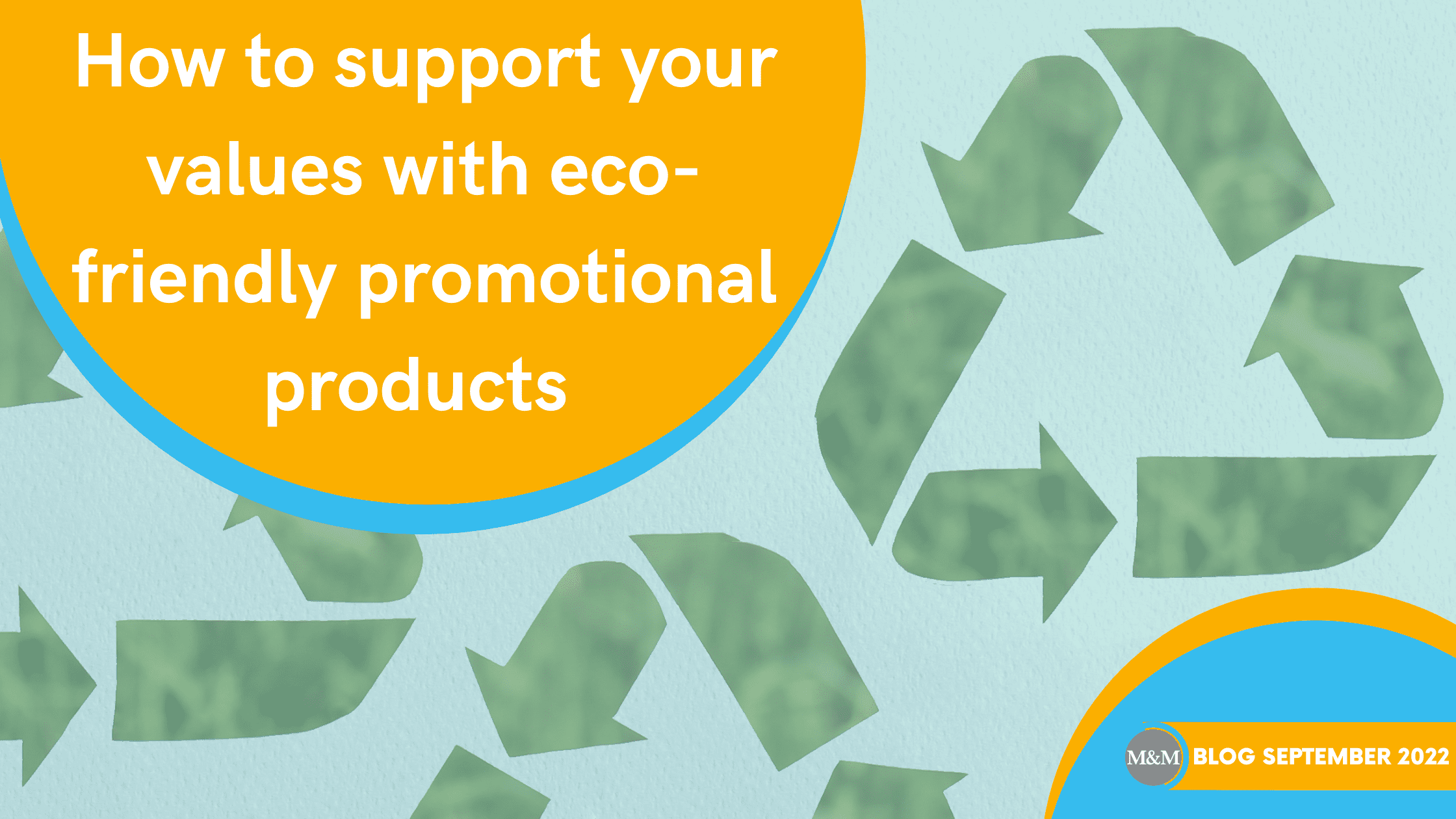 September blog banner for eco-friendly promotional products