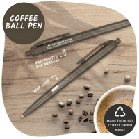 recycled coffee waste pen
